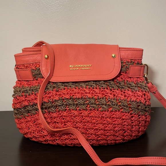 Burberry Blue Label Raffia Bag Comes With COA - Picture 1 of 10
